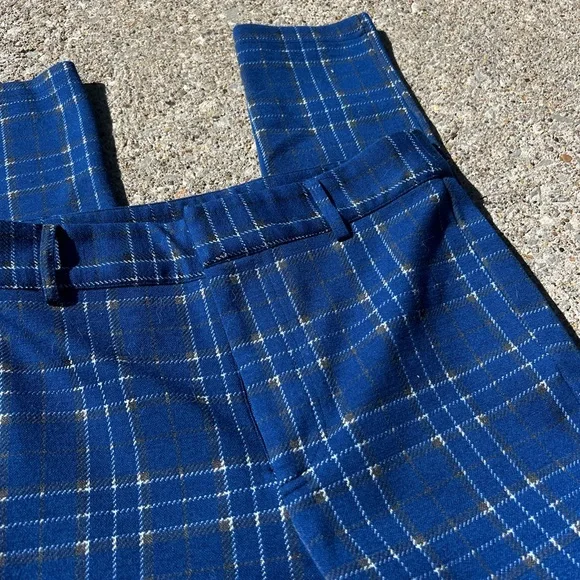 Forever 21 Blue Plaid Pants - Picture 2 of 4